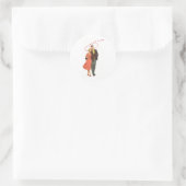 Liefde & Romance illustratie Ronde Sticker (Tas)
