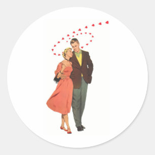 Liefde & Romance illustratie Ronde Sticker