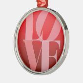 Liefde Romance Rode Roze Metalen Ornament (Links)