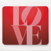 Liefde Romance Rode Roze Muismat (Voorkant)