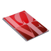 Liefde Romance Rode Roze Notitieboek (Rechterzijde)
