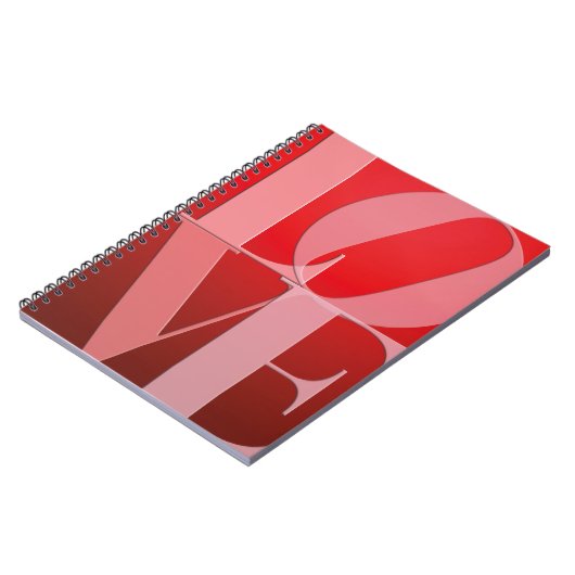 Liefde Romance Rode Roze Notitieboek (Linkerzijde)