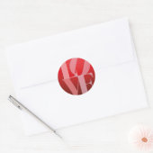Liefde Romance Rode Roze Ronde Sticker (Envelop)