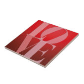Liefde Romance Rode Roze Tegeltje (Zijkant)
