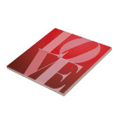 Liefde Romance Rode Roze Tegeltje (Zijkant)
