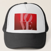 Liefde Romance Rode Roze Trucker Pet (Voorkant)