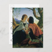  liefde, Romance, romantisch, sparen de Datum Aankondigingskaart (Voorkant / Achterkant)