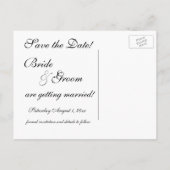  liefde, Romance, romantisch, sparen de Datum Aankondigingskaart (Achterkant)