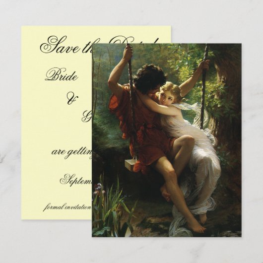 liefde, Romance, romantisch, sparen de Datum Kaart (Voorkant / Achterkant)