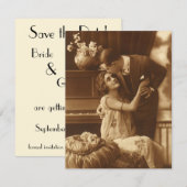 liefde, Romance, romantisch, sparen de Datum Kaart (Voorkant / Achterkant)