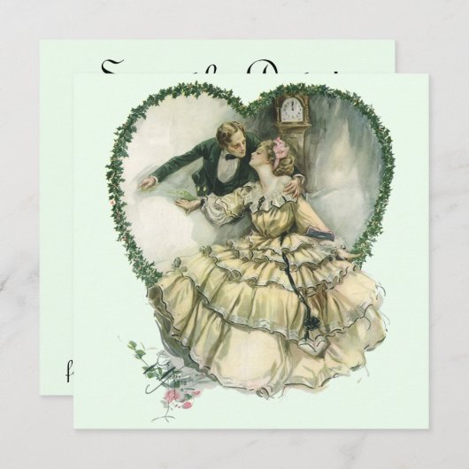  liefde, Romance, romantisch, sparen de Datum Kaart (Voorkant / Achterkant)