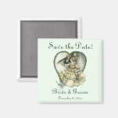 liefde, Romance, romantisch, sparen de Datum Magneet (Voorkant / Achterkant)
