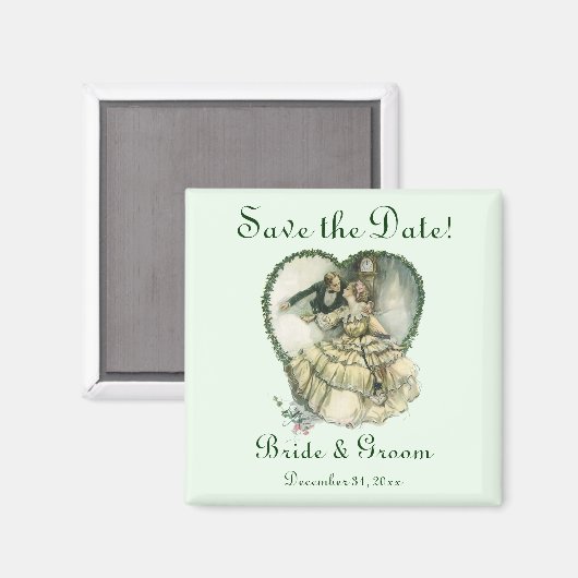  liefde, Romance, romantisch, sparen de Datum Magneet (Voorkant / Achterkant)