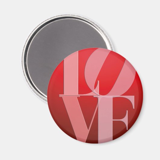 Liefde Romance Rood Roze Magneet (Voorkant / Achterkant)