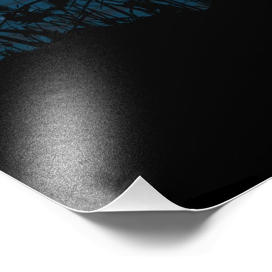 Liefde Romance Silhouette Couple op het meer aan d Foto Afdruk (Hoek)