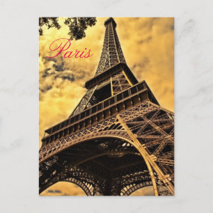 Liefde & Romance Stad Paris Eiffeltoren Frankrijk Briefkaart
