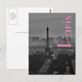 Liefde & Romance Stad van Paris Eiffeltoren Frankr Briefkaart (Voorkant / Achterkant)