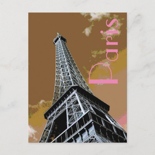 Liefde & Romance Stad van Paris Eiffeltoren Frankr Briefkaart (Voorkant)