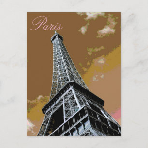 Liefde & Romance Stad van Paris Eiffeltoren Frankr Briefkaart