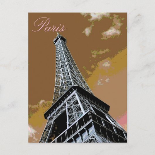 Liefde & Romance Stad van Paris Eiffeltoren Frankr Briefkaart (Voorkant)