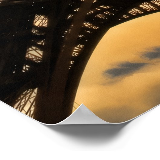 Liefde & Romance Stad van Paris Eiffeltoren Frankr Poster (Hoek)