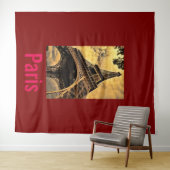 Liefde & Romance Stad van Paris Eiffeltoren Frankr Wandkleed (In Situ (horizontaal))