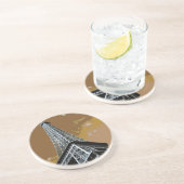 Liefde & Romance Stad van Paris Eiffeltoren Frankr Zandsteen Onderzetter (Zijkant)