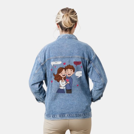 Liefde & Romance - Valentijn's Day Special Denim Jacket (Model)
