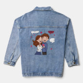 Liefde & Romance - Valentijn's Day Special Denim Jacket (Achterkant)