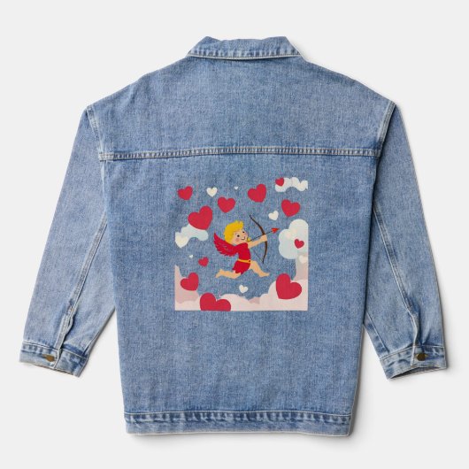 Liefde & Romance - Valentijn's Day Special Denim Jacket (Achterkant)