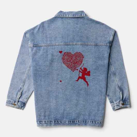 Liefde & Romance - Valentijn's Day Special Denim Jacket (Achterkant)