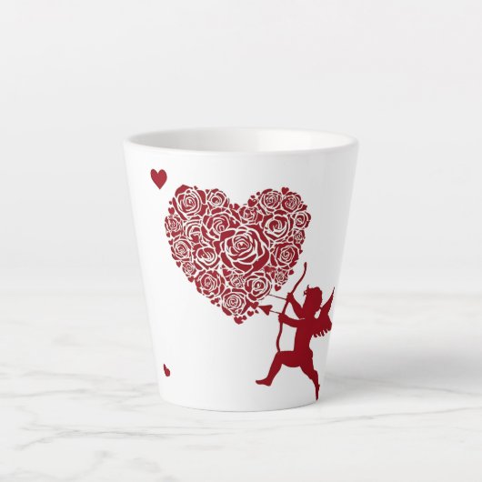 Liefde & Romance - Valentijn's Day Special Latte Mok (Voorkant)