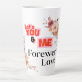 Liefde & Romance - Valentijn's Day Special Latte Mok (Voorkant)