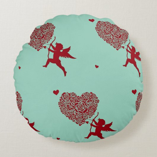 Liefde & Romance - Valentijn's Day Special Rond Kussen (Voorkant)