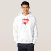 Liefde & Romantiek Conceptontwerp met Hart Element Hoodie (Voorkant volledig)