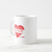 Liefde & Romantiek Conceptontwerp met Hart Element Koffiemok (Voorkant links)