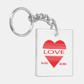 Liefde & Romantiek Conceptontwerp met Hart Element Sleutelhanger (Voorkant Links)