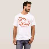 Liefde & Romantiek Conceptontwerp met Hart Element T-shirt (Voorkant volledig)