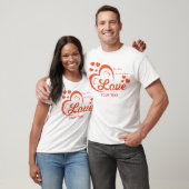 Liefde & Romantiek Conceptontwerp met Hart Element T-shirt (Unisex)