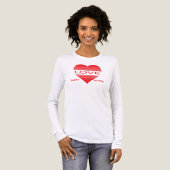 Liefde & Romantiek Conceptontwerp met Hart Element Tri-Blend Shirt (Voorkant)