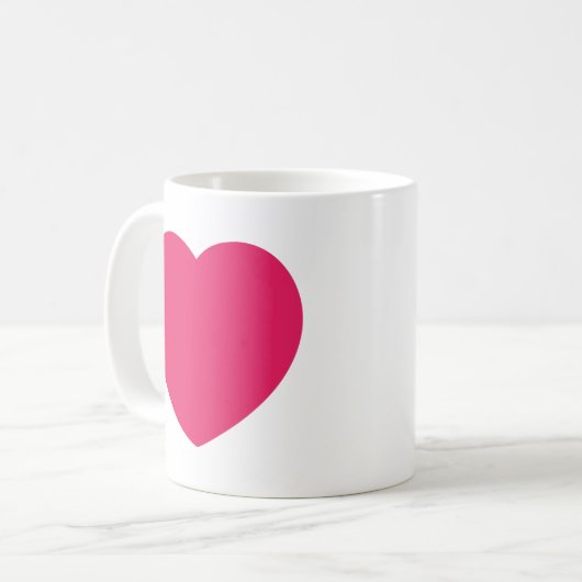 Liefde Romantische Rode Hart Mok (Voorkant links)