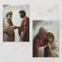 Liefde - Romeinen 13:10 en Galaten 6:2 KJV Kaart