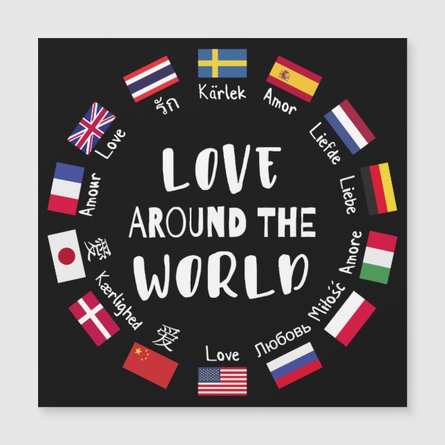 Liefde Rond de Wereld Talen (Voorkant)