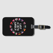 Liefde Rond de Wereld Talen Bagagelabel (Voorkant (horizontaal))
