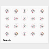 Liefde Rond de Wereld Talen Hart Sticker (Vel)