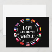 Liefde Rond de Wereld Talen Kaart (Voorkant / Achterkant)