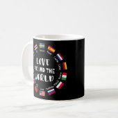 Liefde Rond de Wereld Talen Koffiemok (Voorkant links)