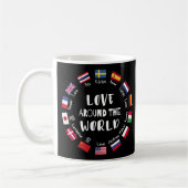 Liefde Rond de Wereld Talen Koffiemok (Links)