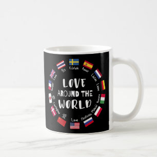 Liefde Rond de Wereld Talen Koffiemok