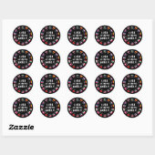 Liefde Rond de Wereld Talen Ronde Sticker (Vel)
